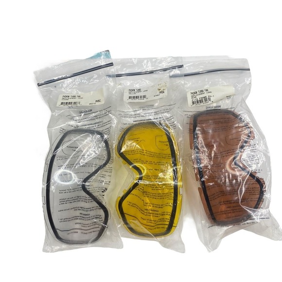 Smith Phenom Turbo Replacement Fan Lens Yellow, Clear, Brown With Case New - Picture 9 of 15